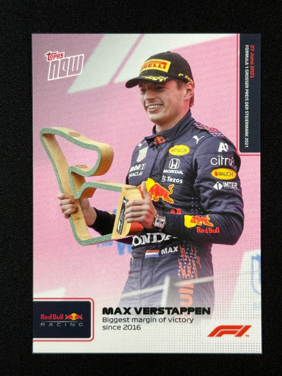 Max Verstappen Now 2021 Topps 2021 Topps