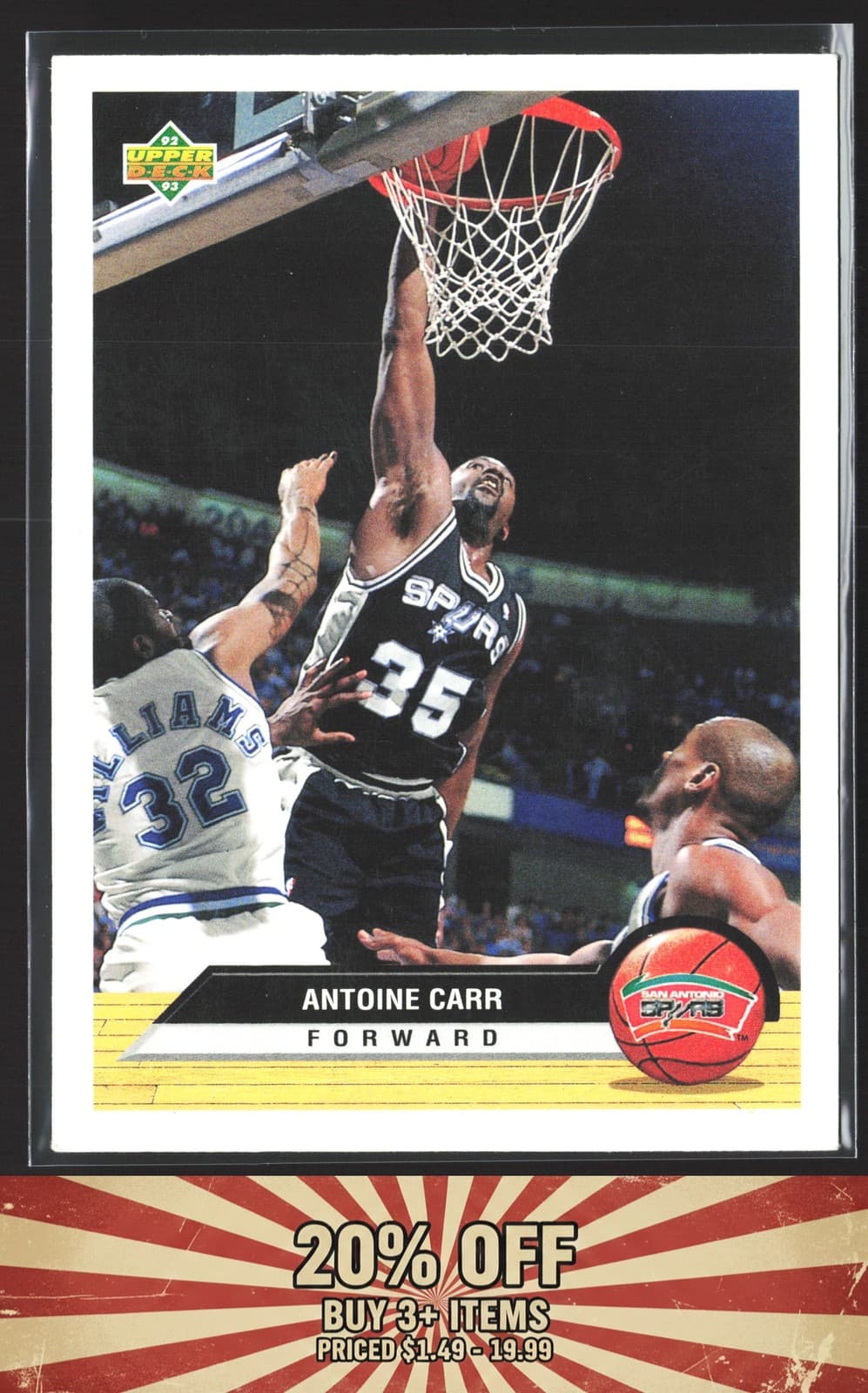 Antoine Carr San 1992 Upper Deck 1992 Upper Deck