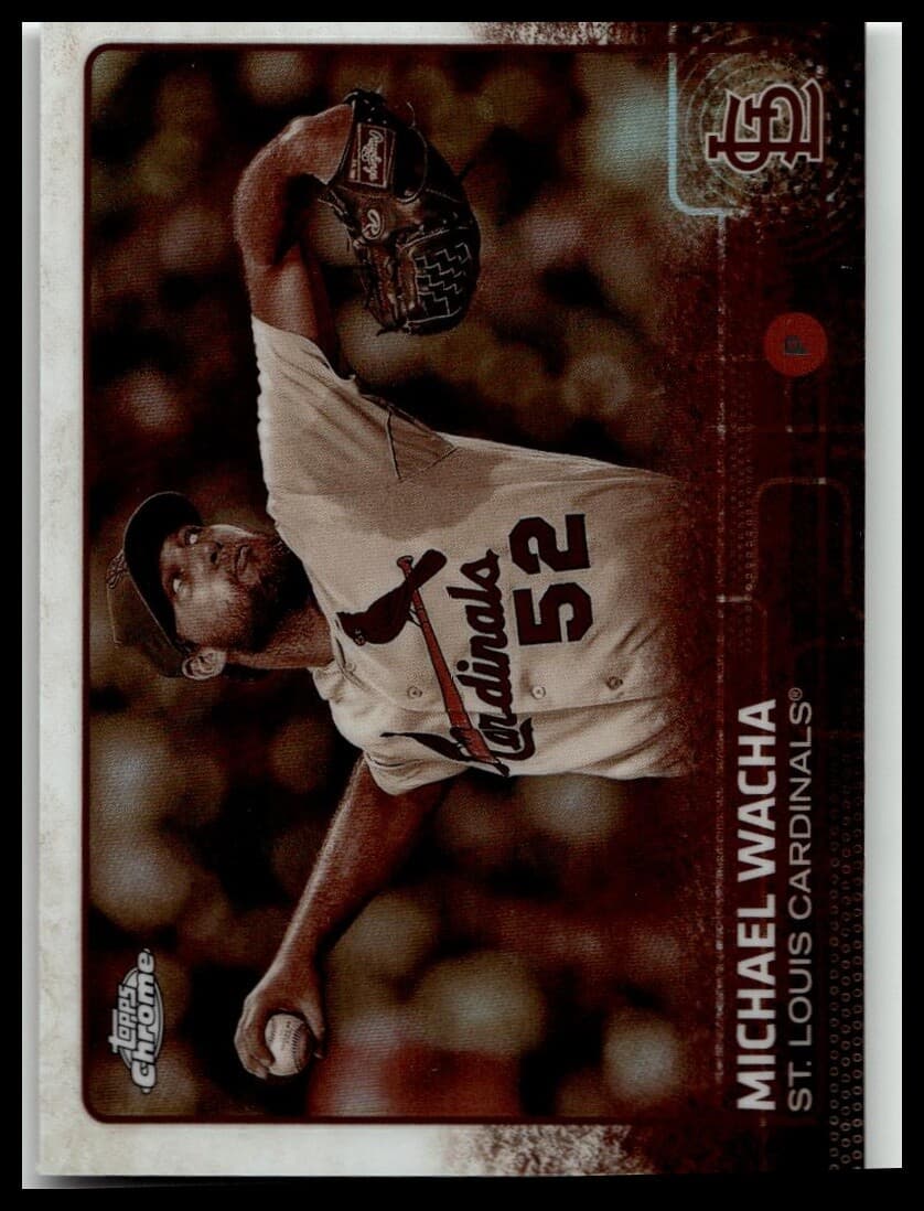 Sepia Michael Wacha 2015 Topps Chrome 2015 Topps Chrome refractor