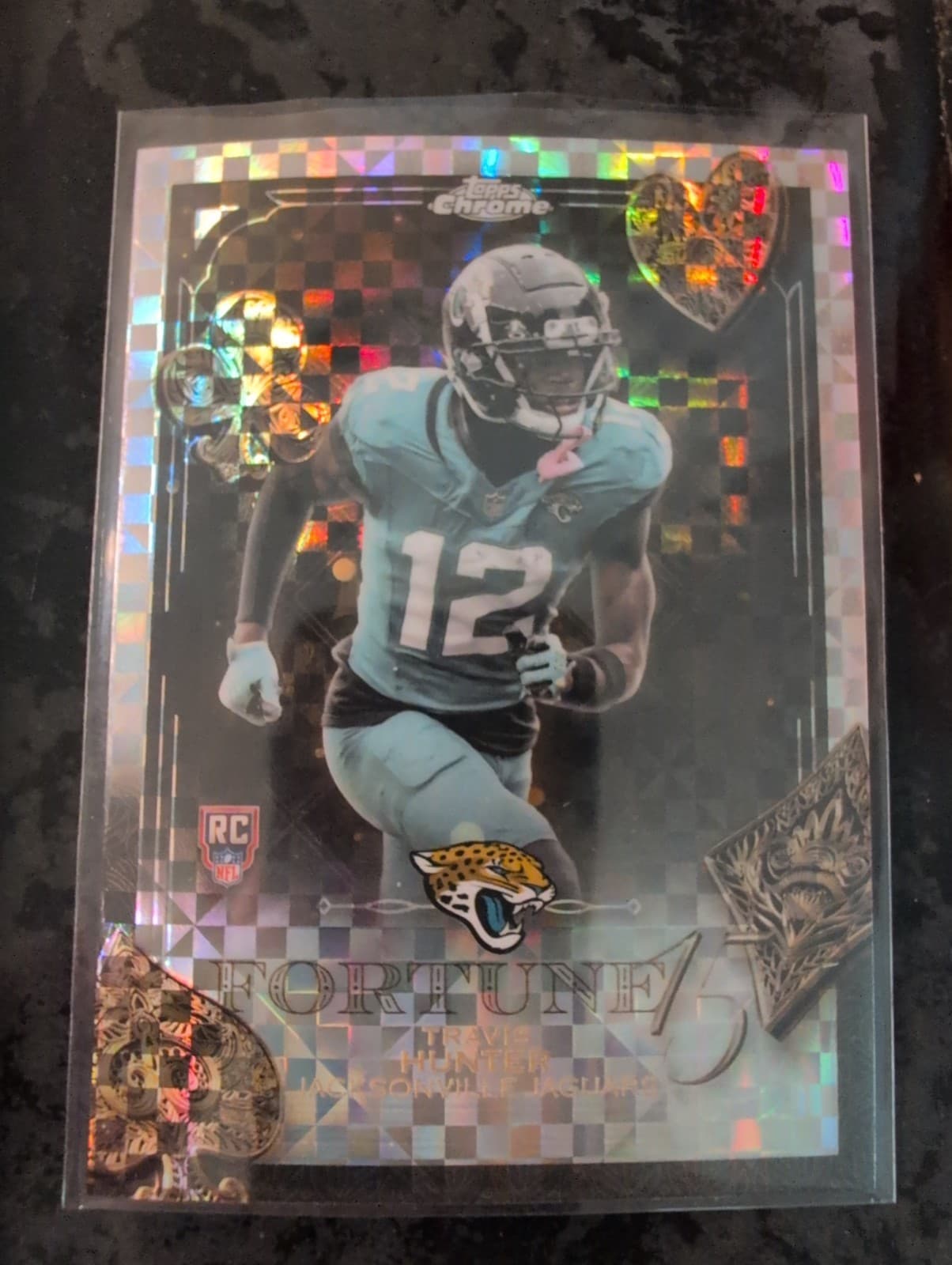 Travis Hunter Fortune 2025 Topps Chrome 2025 Topps Chrome xfractor