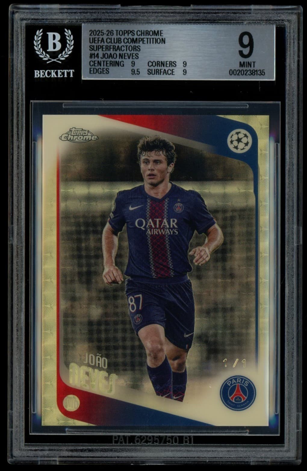 Joao Neves trading card