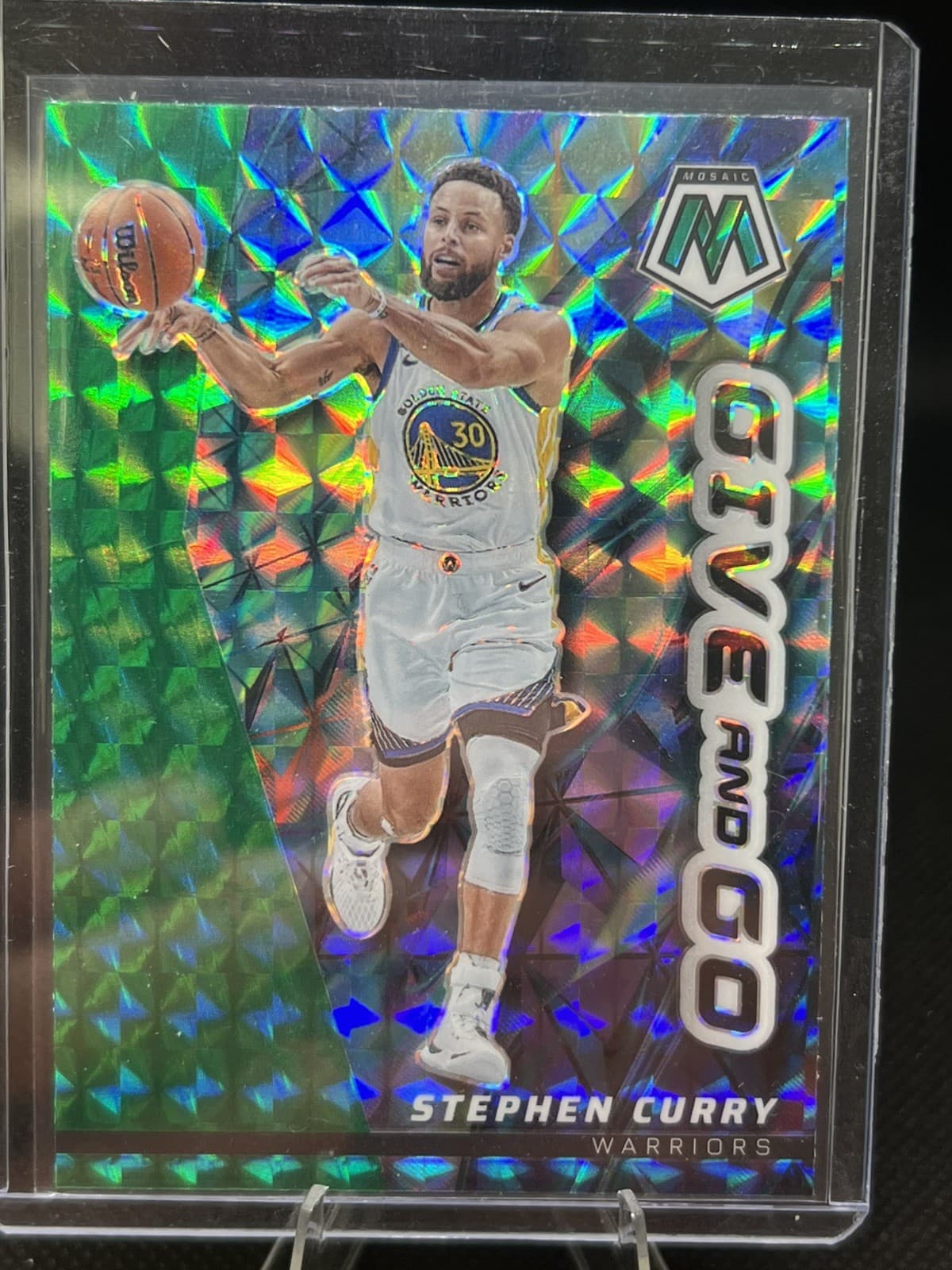 Stephen Curry Give 2022 Panini Mosaic 2022 Panini Mosaic green