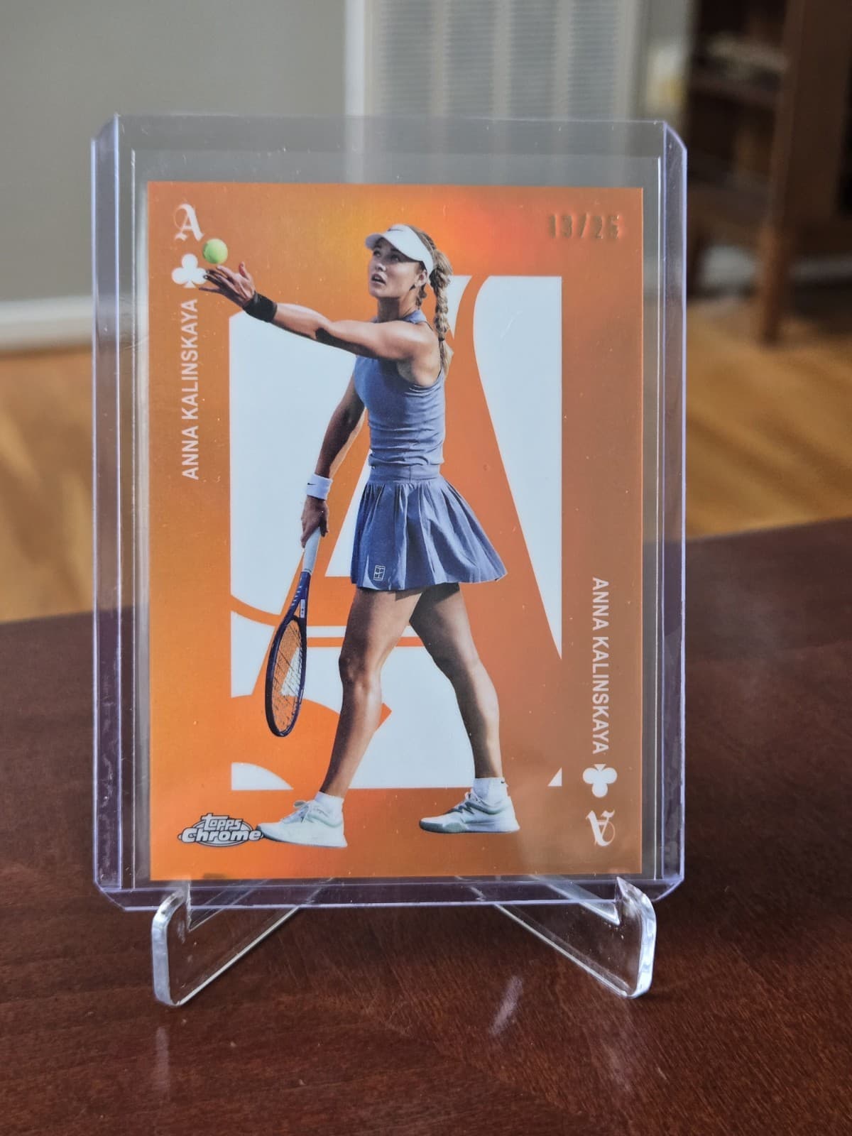 Tennis Anna Kalinskaya 2025 Topps Chrome 2025 Topps Chrome orange-refractor