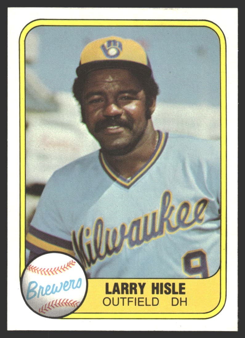 Larry Hisle Milwaukee 1981 Fleer 1981 Fleer
