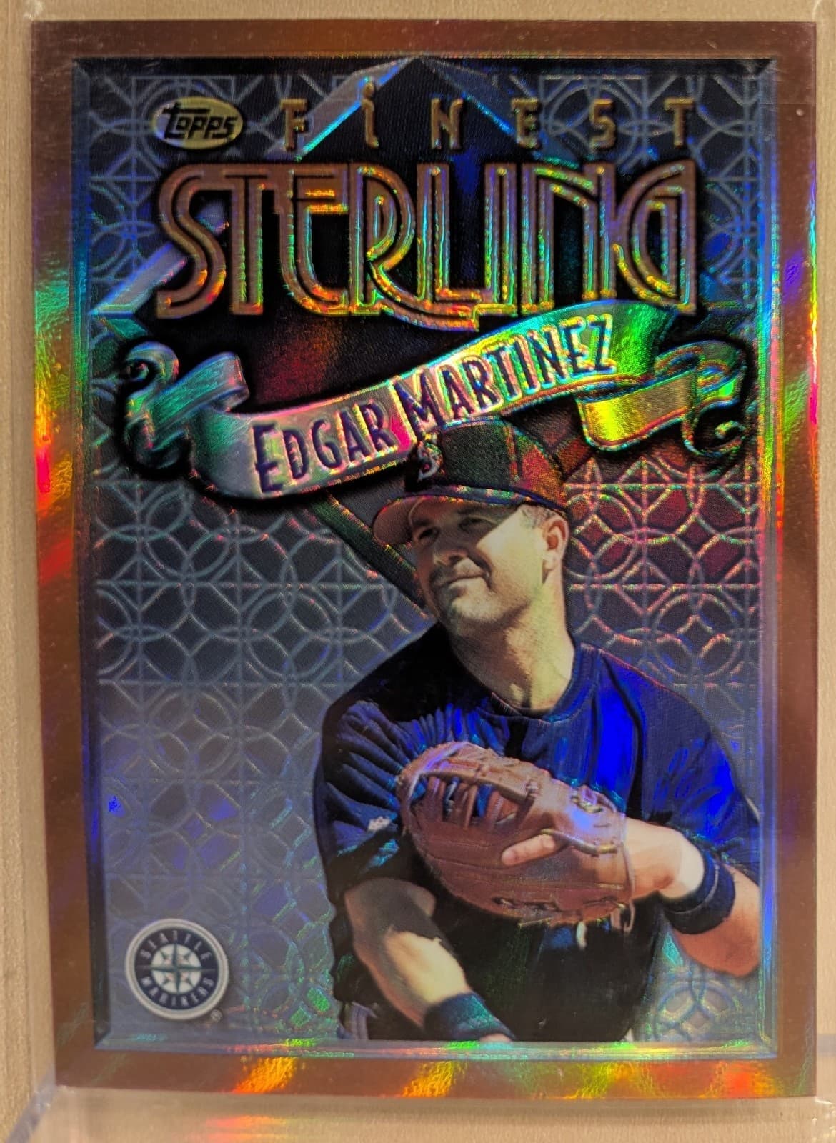 Edgar Martinez 1996 Topps Finest 1996 Topps Finest bronze-refractor