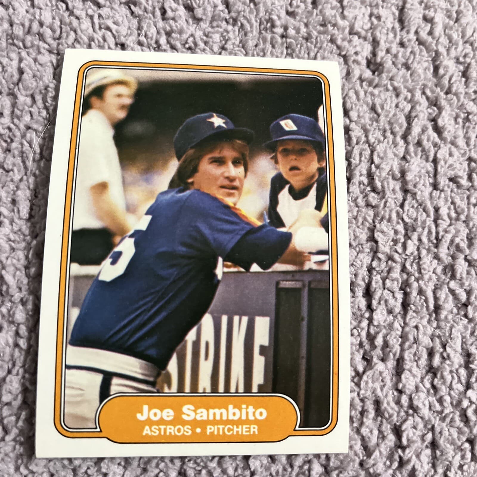 Joe Sambito Houston 1982 Fleer 1982 Fleer