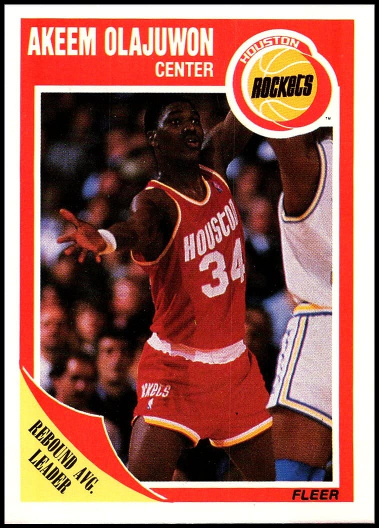 Akeem Olajuwon 1989 Fleer 1989 Fleer