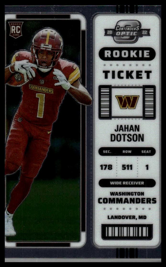 Optic Jahan Dotson 2022 Panini Contenders