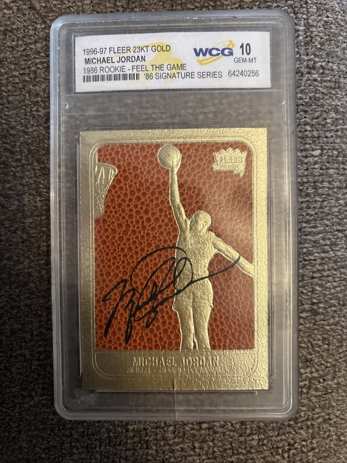 -97 23KT GOLD MICHAEL JORDAN W 1996 Fleer