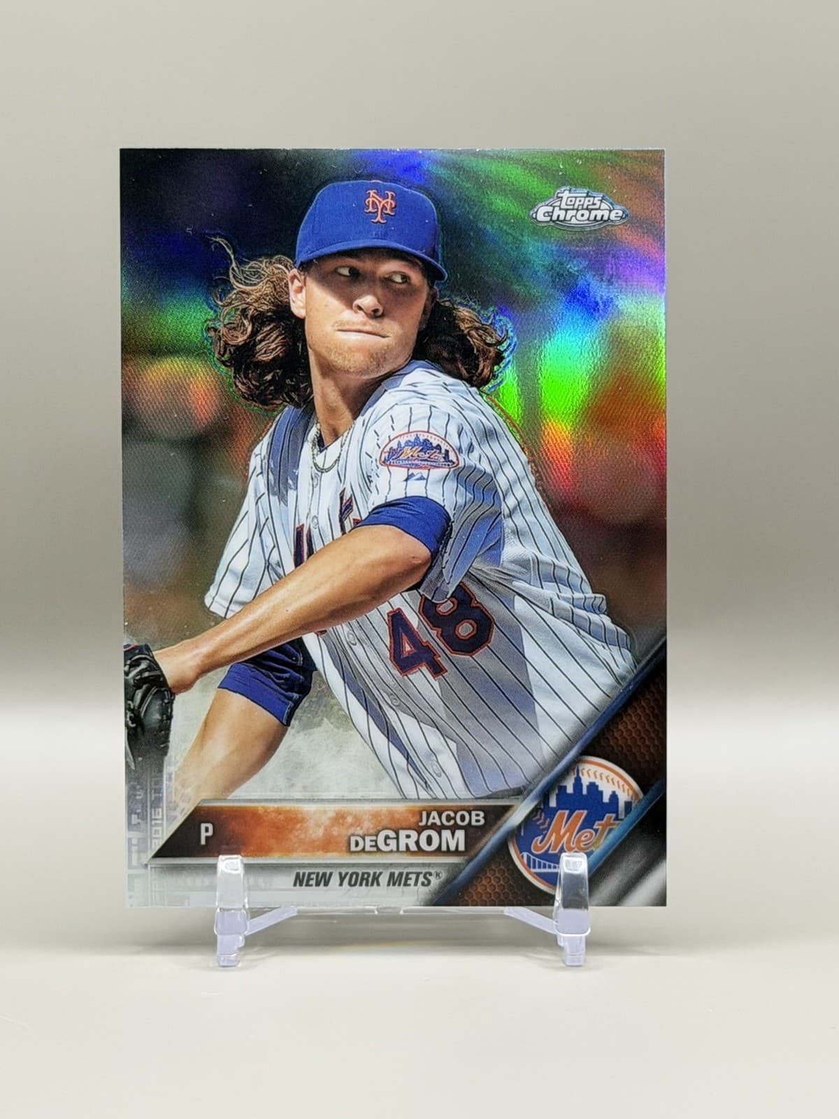 Jacob deGrom 2016 Topps Chrome 2016 Topps Chrome refractor