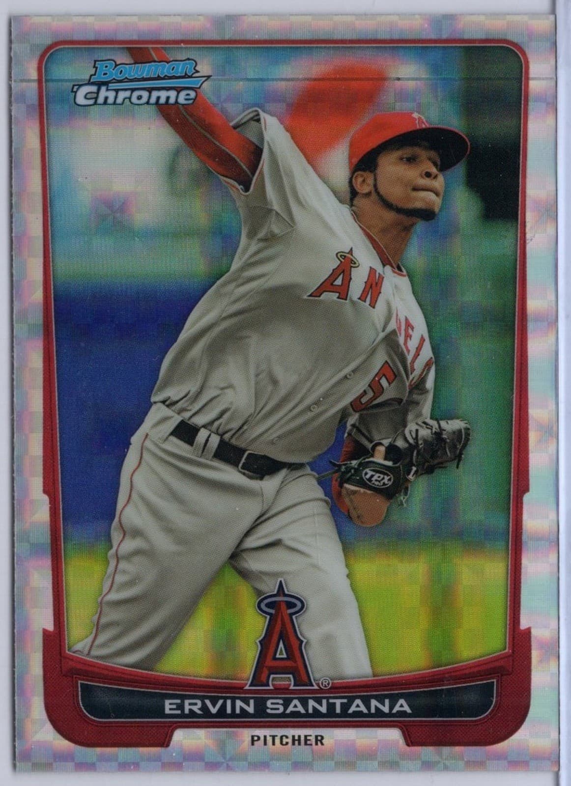 Xfractor Ervin Santana 2012 Bowman Chrome 2012 Bowman Chrome xfractor
