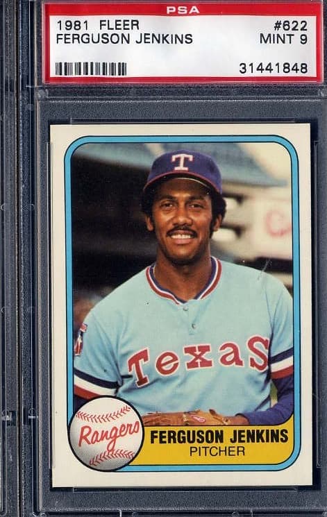 Fergie Jenkins Texas 1981 Fleer 1981 Fleer