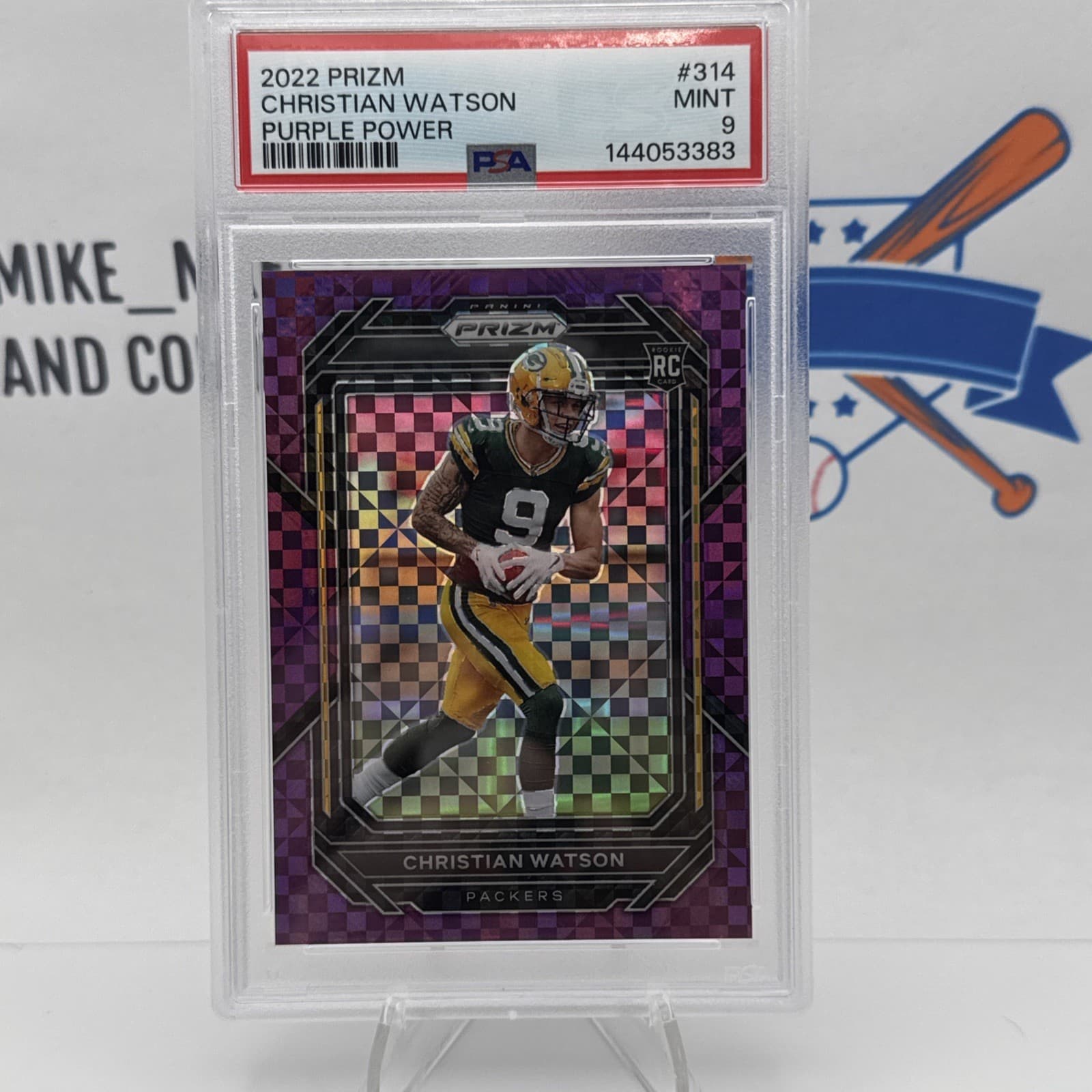 Rookies Christian Watson 2022 Panini Prizm 2022 Panini Prizm purple