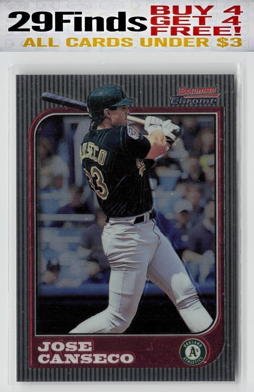 Jose Canseco Oakland 1997 Bowman Chrome 1997 Bowman Chrome