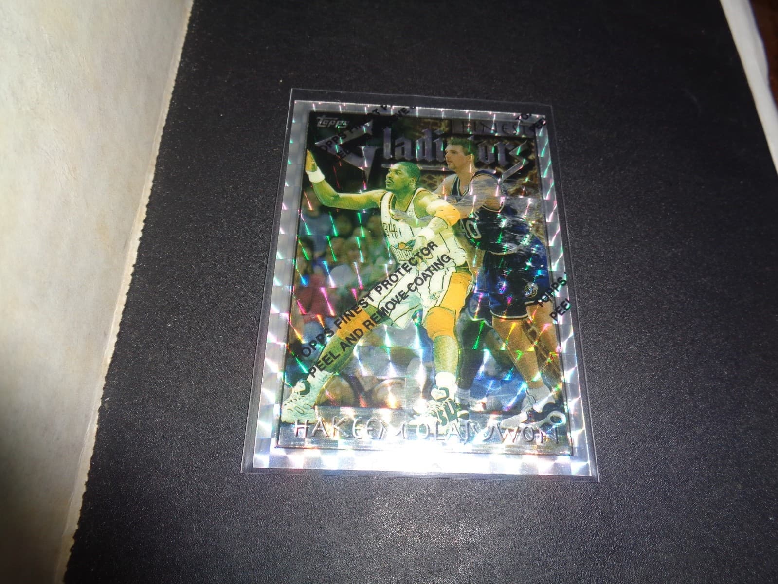 Hakeem Olajuwon 1996 Topps Finest 1996 Topps Finest refractor-silver
