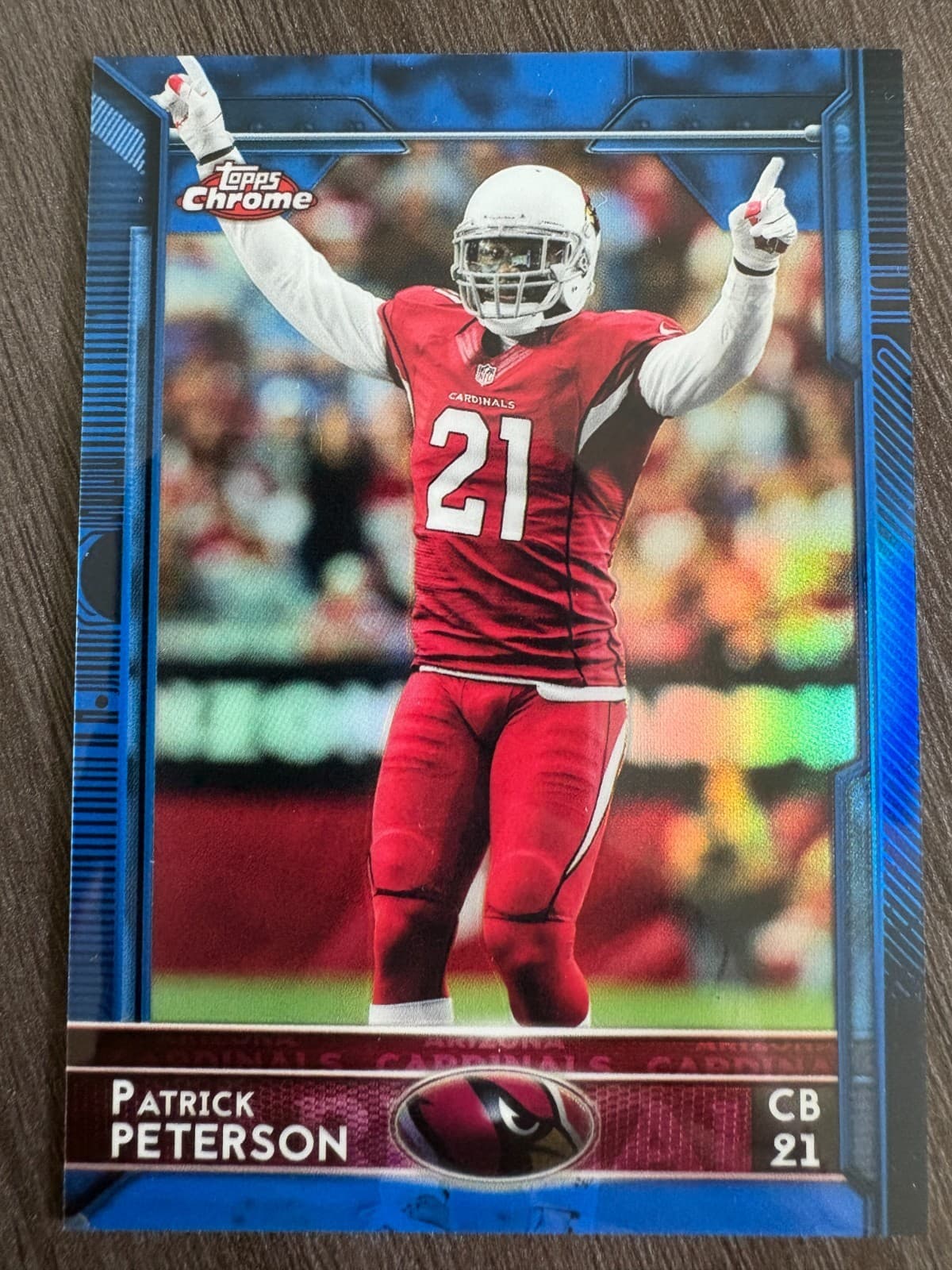 Patrick Peterson Blue 2015 Topps Chrome 2015 Topps Chrome blue-refractor