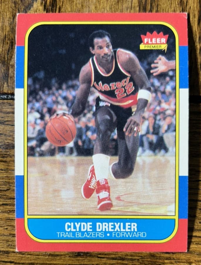 Basketball Clyde Drexler 1986 Fleer 1986 Fleer