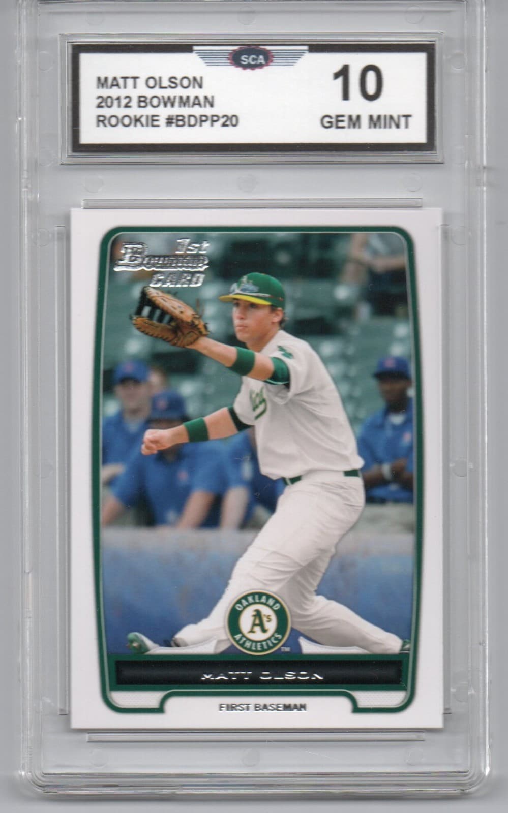 MATT OLSON BASEBALL ATLANTA BR 2012 Bowman