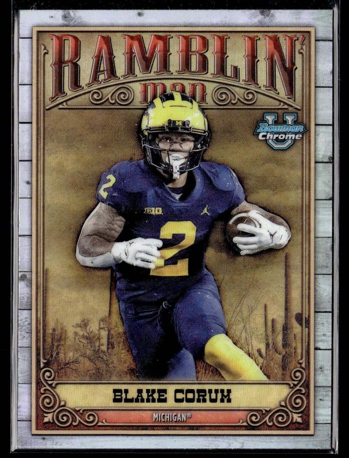 Man Blake Corum 2023 Bowman 2023 Bowman