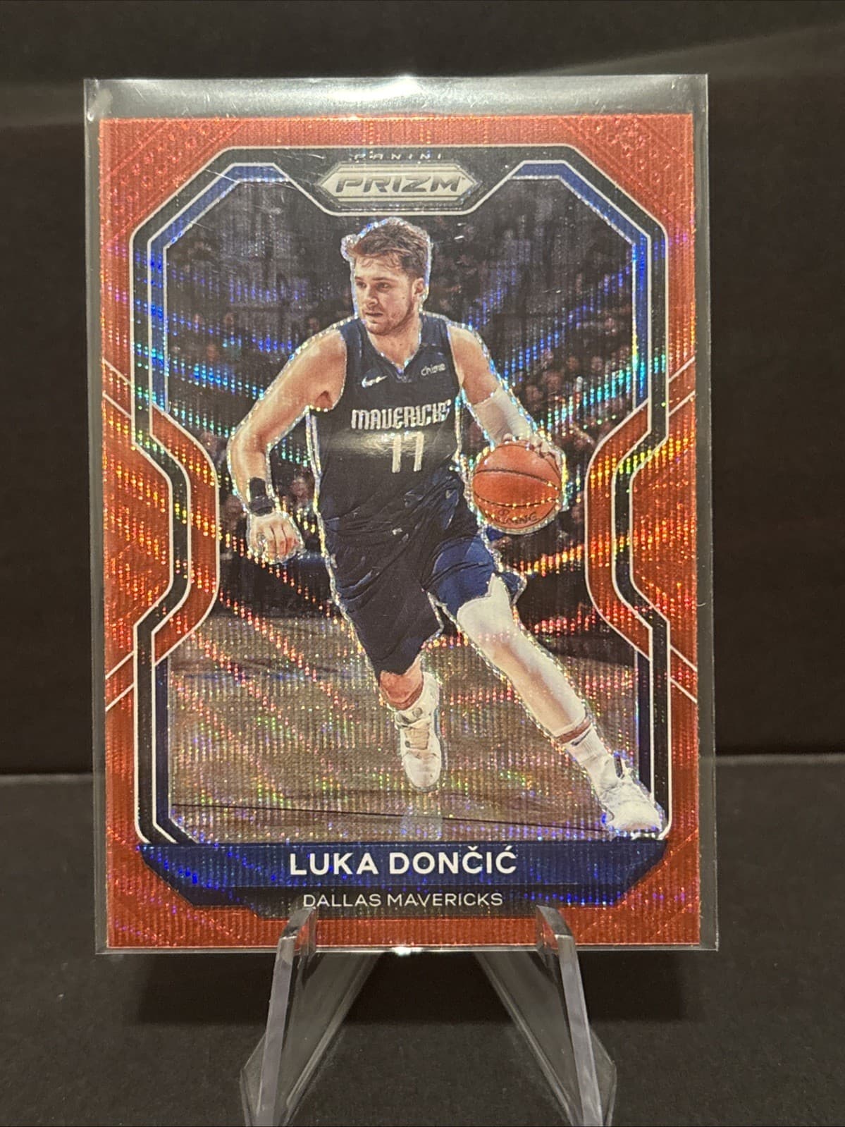 Luka Doncic Ruby 2020 Panini Prizm 2020 Panini Prizm red-wave