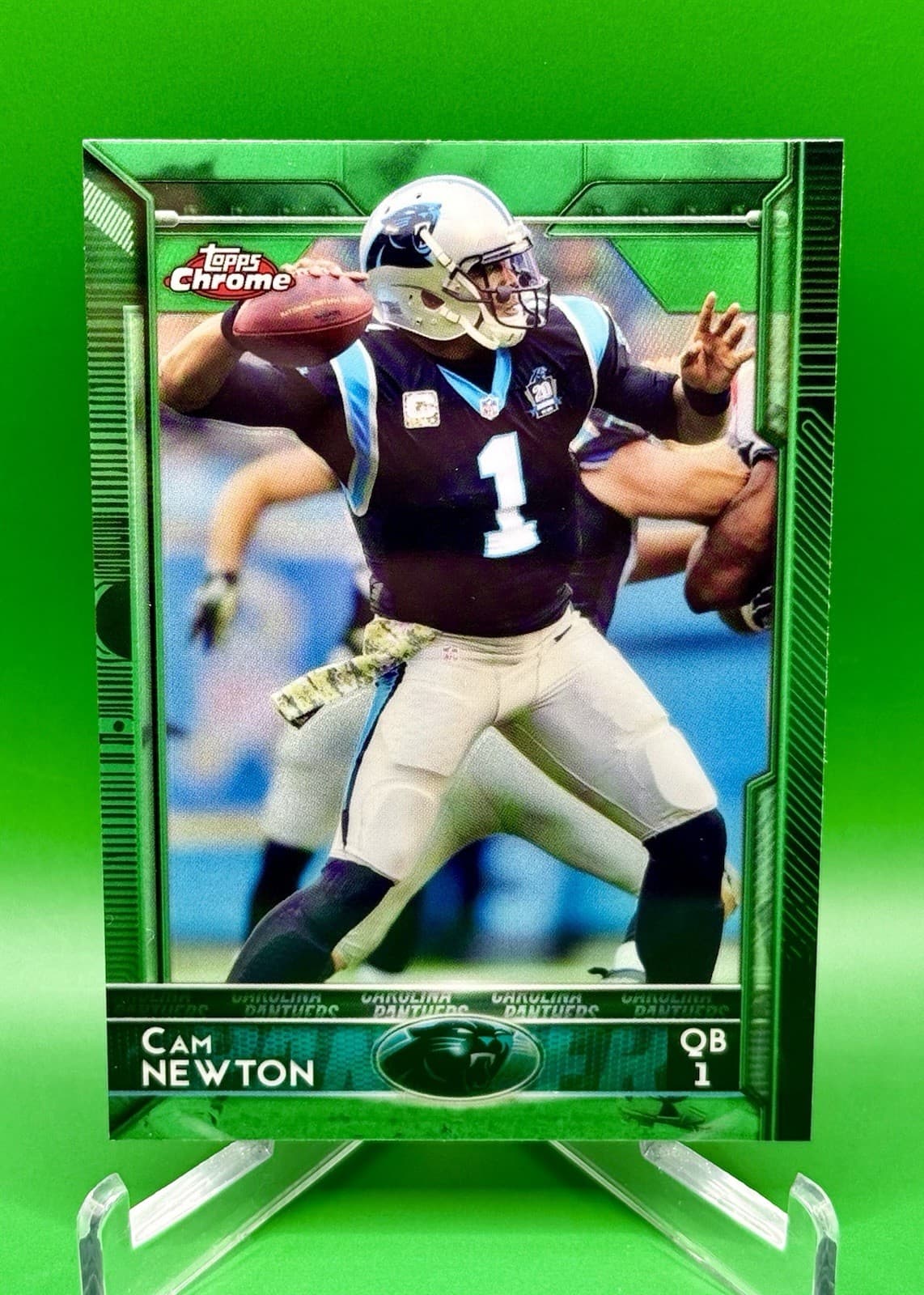 Green Cam Newton 2015 Topps Chrome 2015 Topps Chrome green-refractor