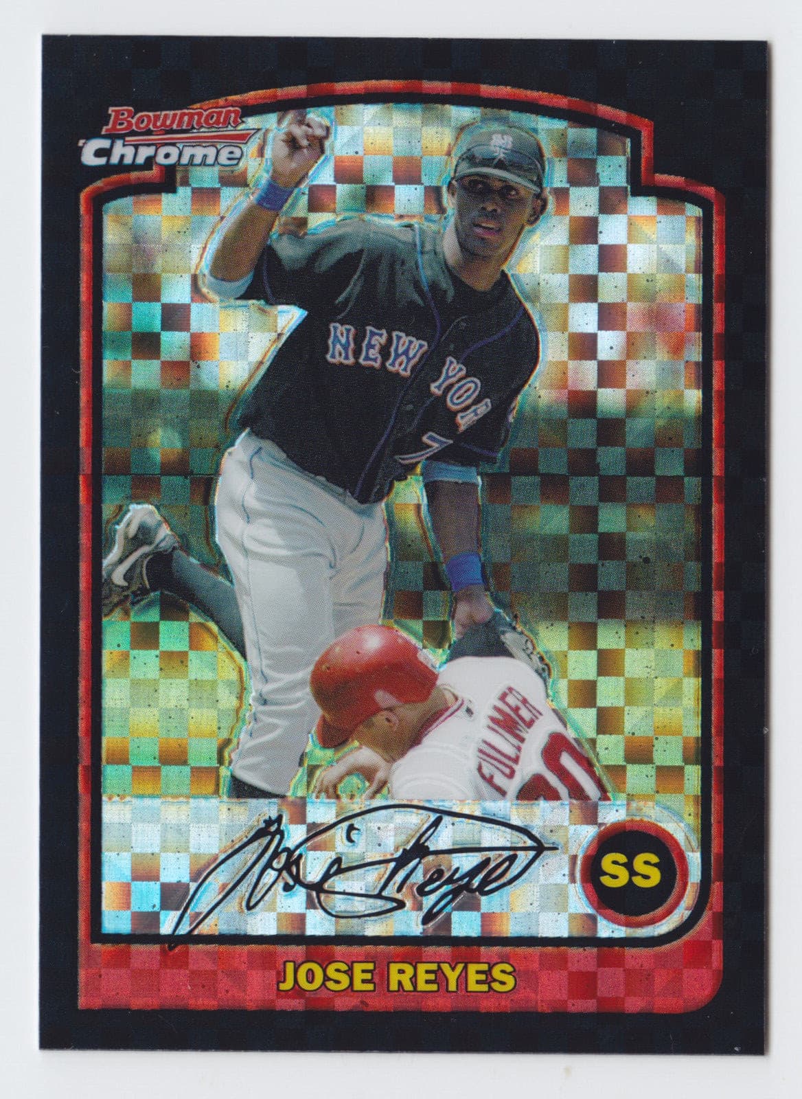JOSE REYES XFRACTOR /130 DRAFT 2003 Bowman Chrome 2003 Bowman Chrome xfractor