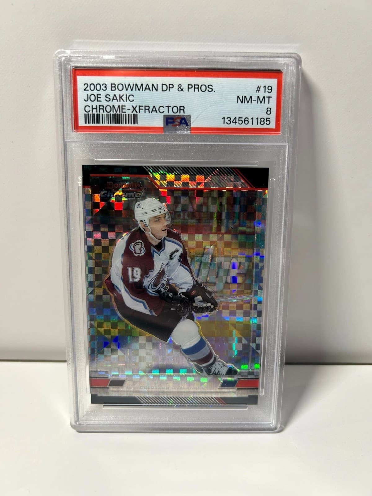 Joe Sakic trading card