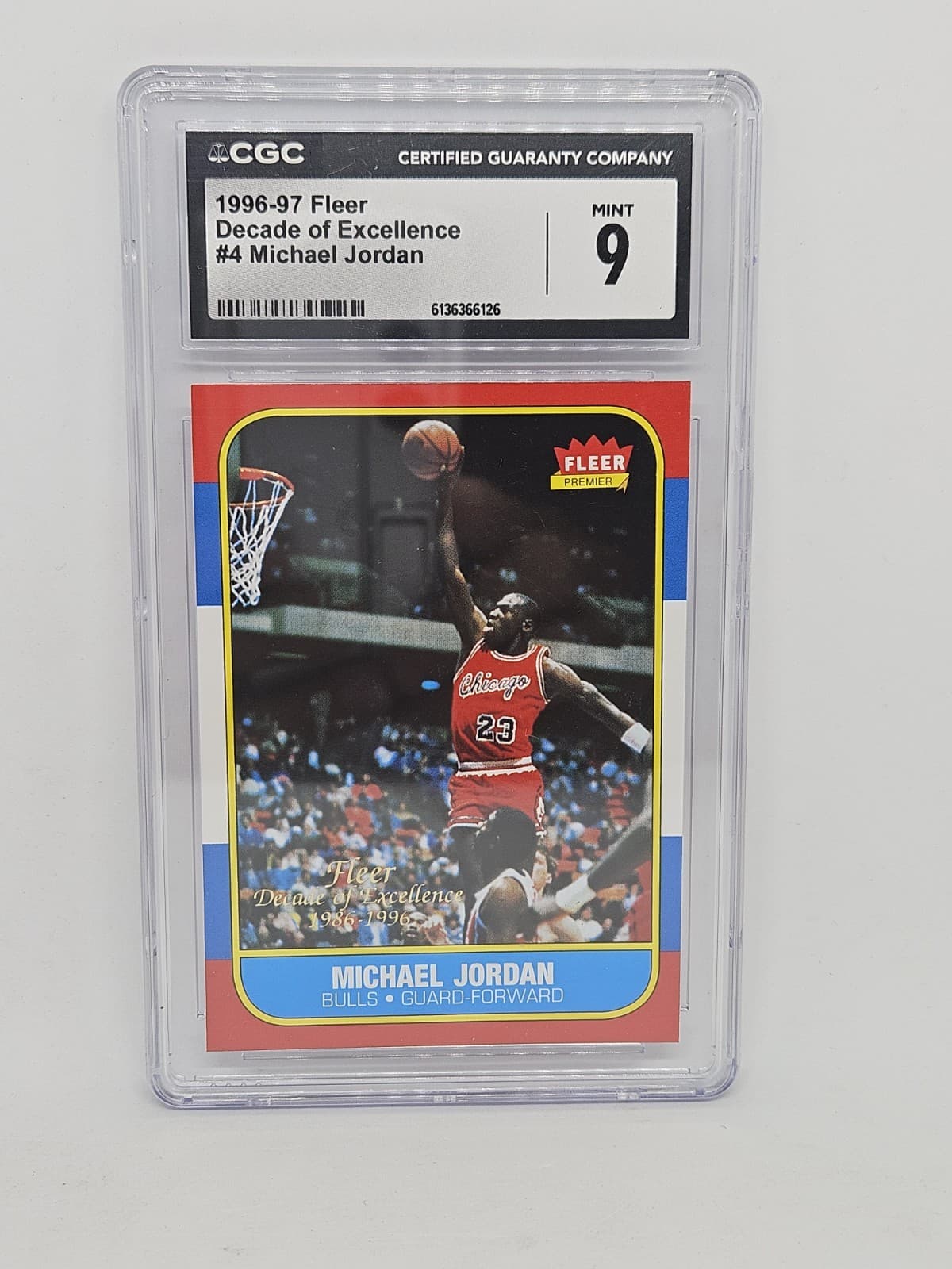 MICHAEL JORDAN~ DECADE of EXCE 1996 Fleer Ultra