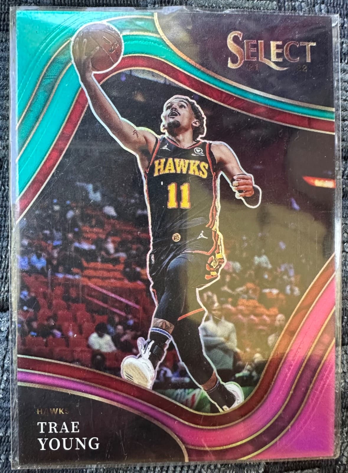 Courtside Trae Young 2021 Panini Select 2021 Panini Select