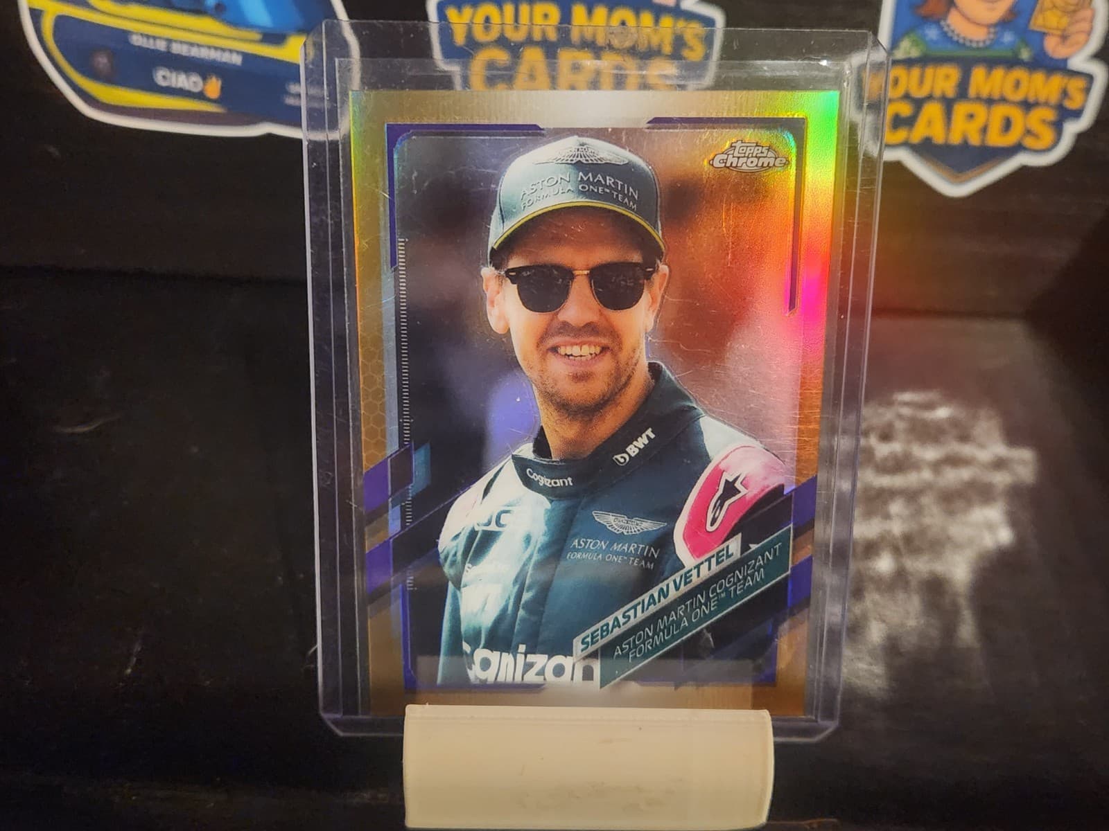 Racers Sebastian Vettel 2021 Topps Chrome 2021 Topps Chrome gold-purple-refractor