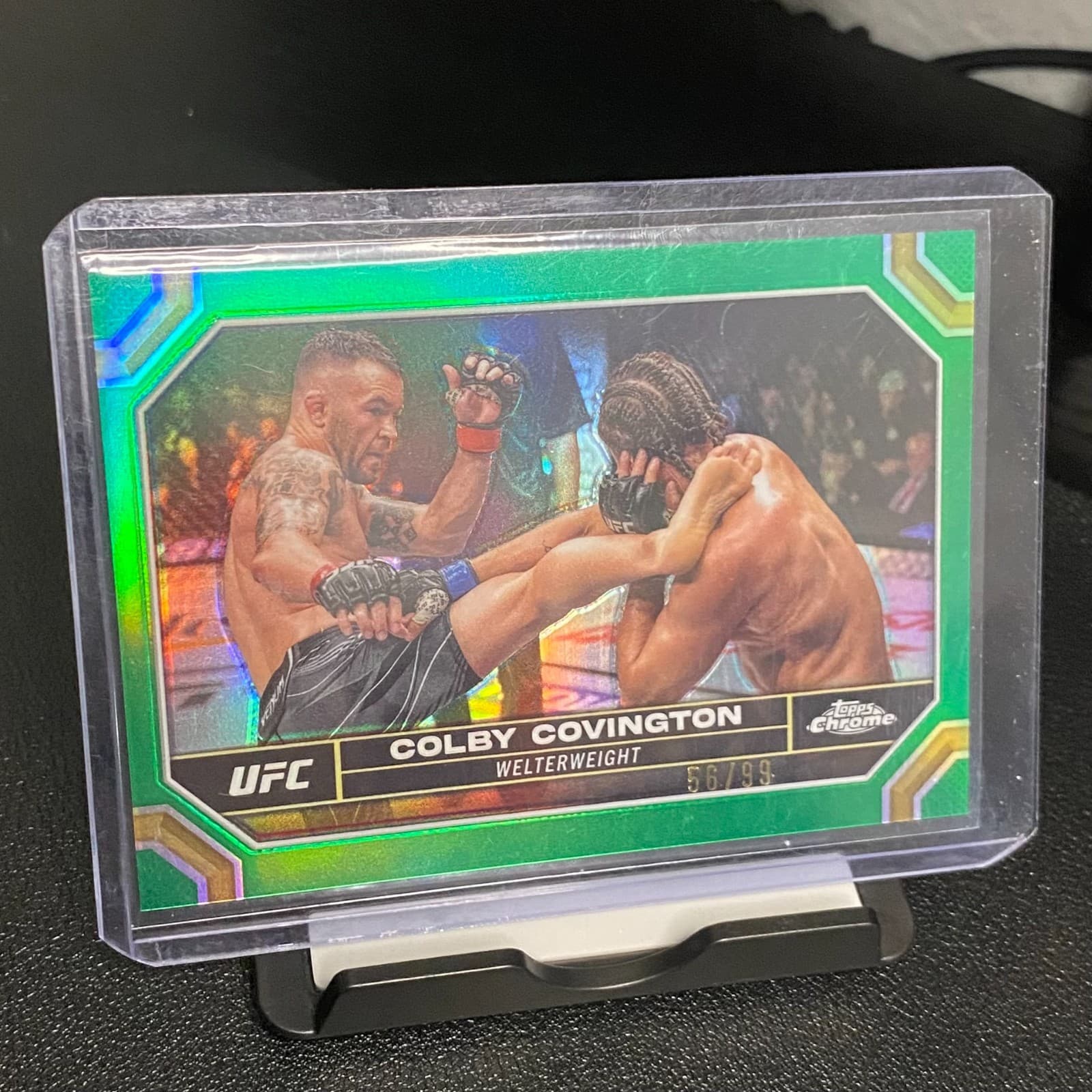 Colby Covington Green 2024 Topps Chrome 2024 Topps Chrome green-refractor
