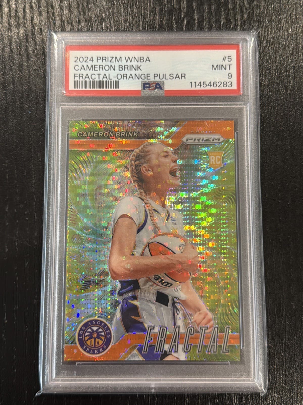 Cameron Brink Fractal 2024 Panini 2024 Panini orange-pulsar