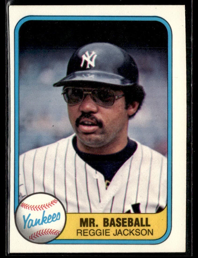 Reggie Jackson Yankees 1981 Fleer 1981 Fleer