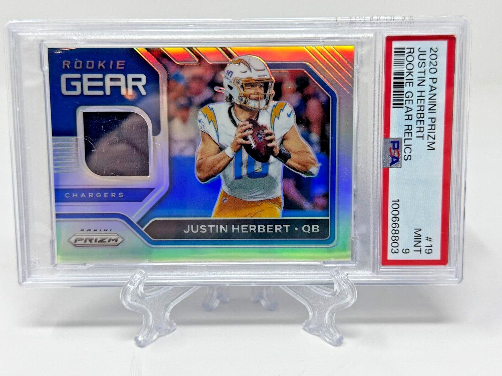 Gear Relics Justin 2020 Panini Prizm