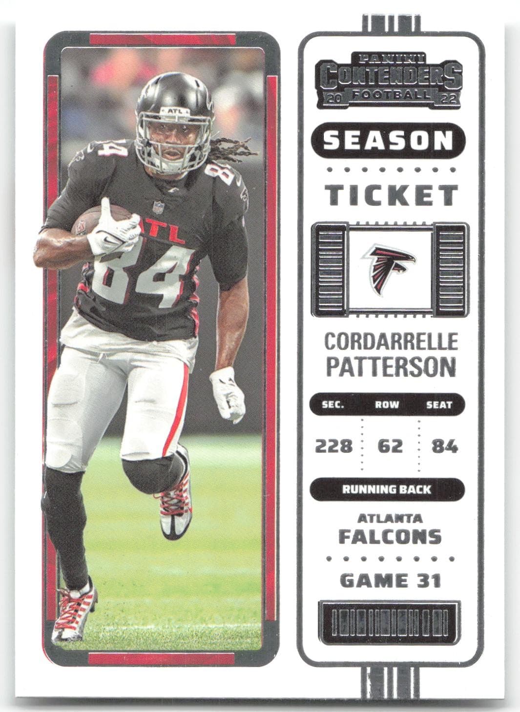 Cordarrelle Patterson Atlanta 2022 Panini Contenders 2022 Panini Contenders