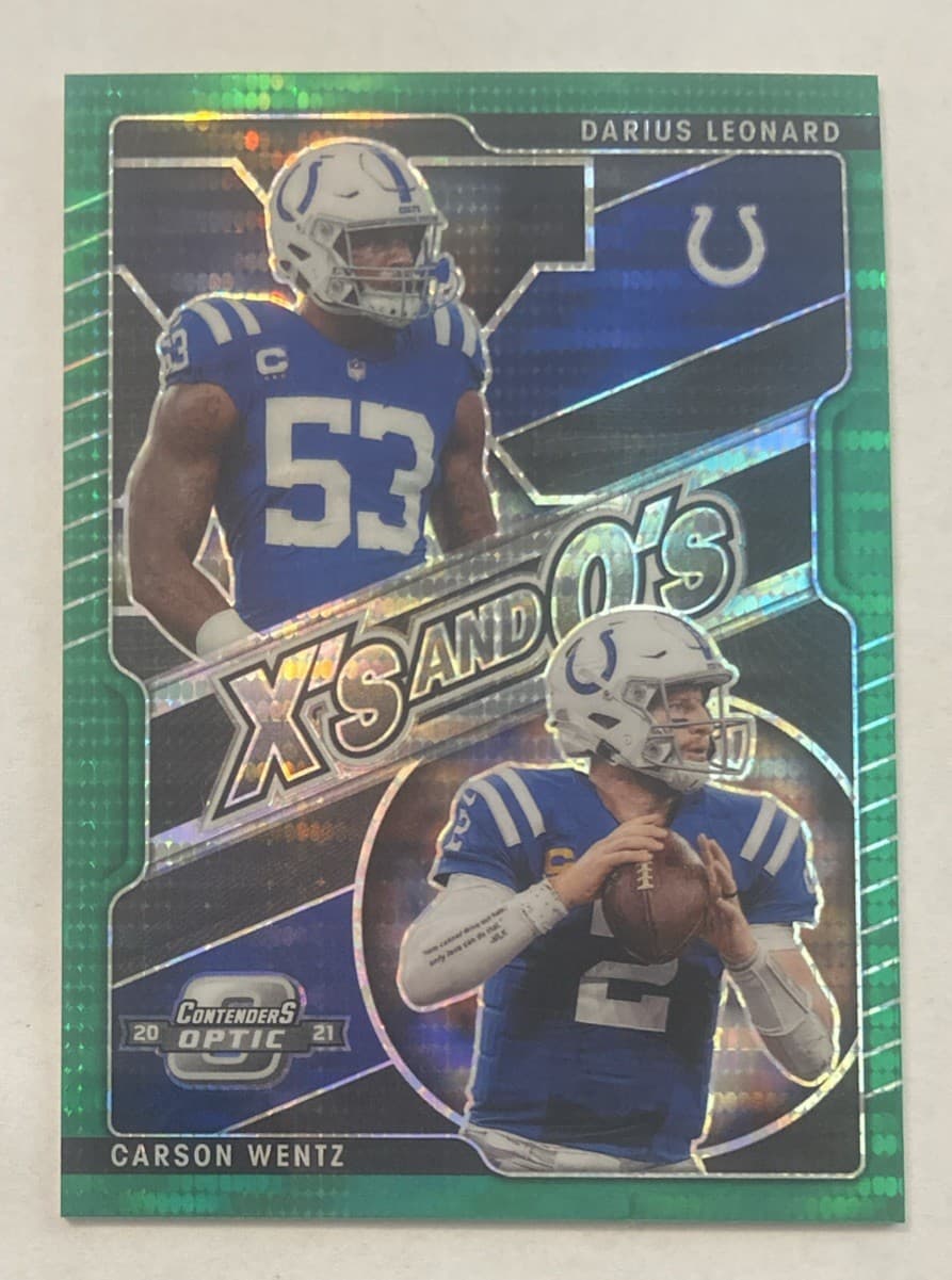 Optic Carson Wentz 2021 Panini Contenders 2021 Panini Contenders