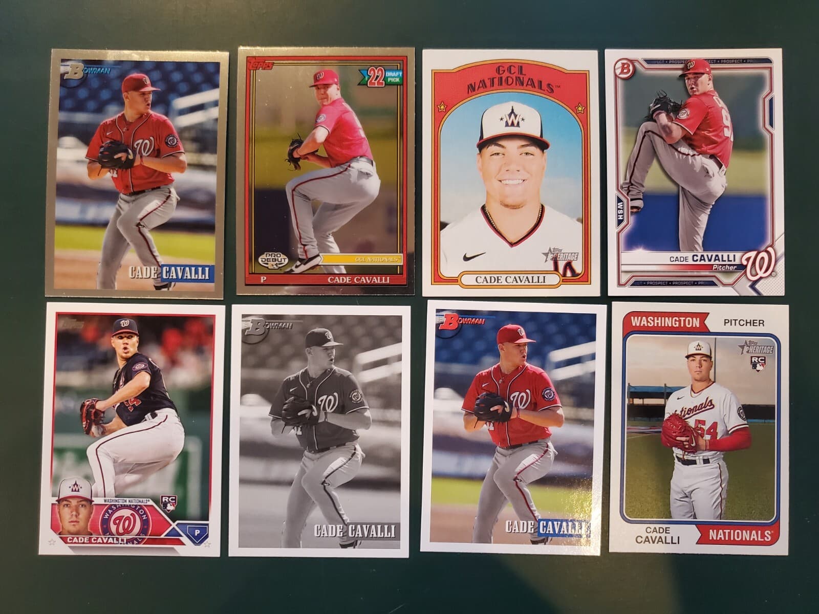 CADE CAVALLI - (8) DIFFERENT C 2021 Topps 2021 Topps