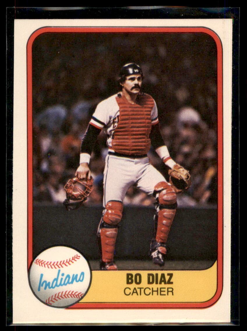Bo Diaz Cleveland 1981 Fleer 1981 Fleer