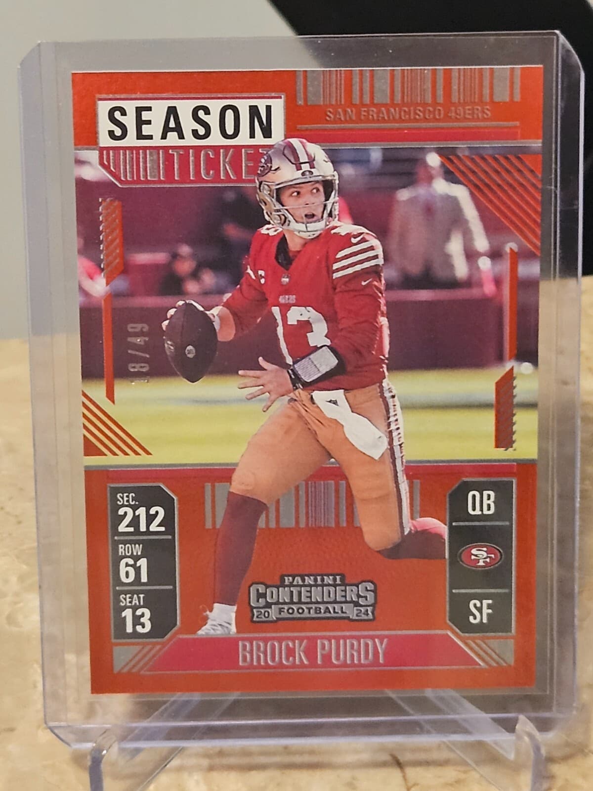 Football Brock Purdy 2024 Panini Contenders 2024 Panini Contenders