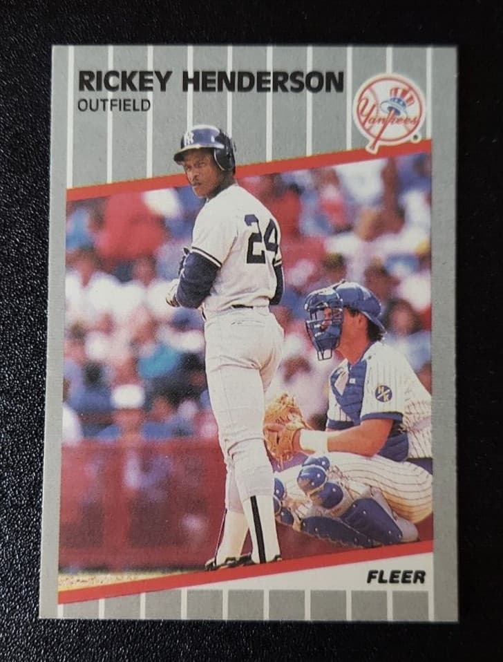 Baseball Rickey Henderson 1989 Fleer