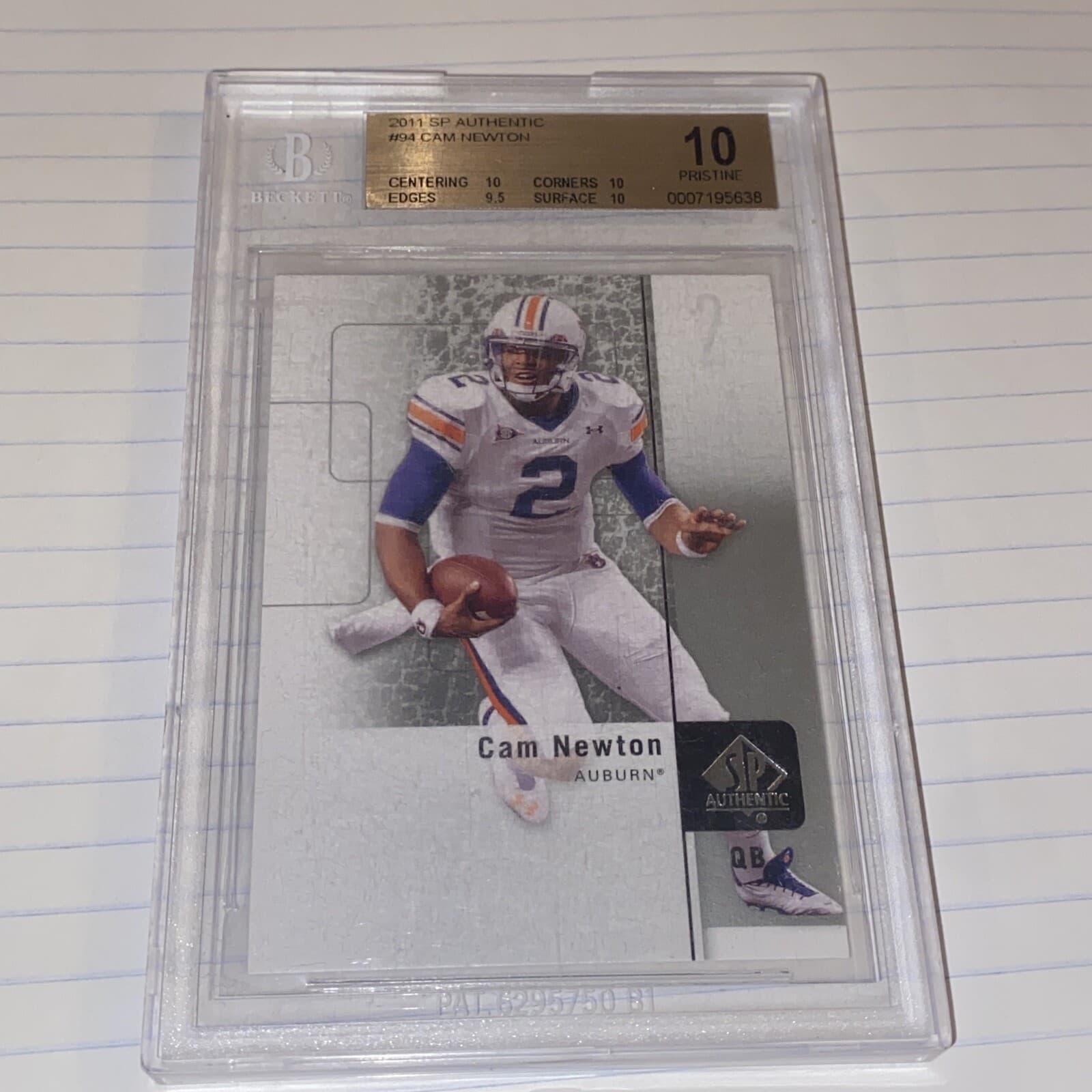 AUTHENTIC FOOTBALL CAM NEWTON 2011 Unknown 2011 Unknown
