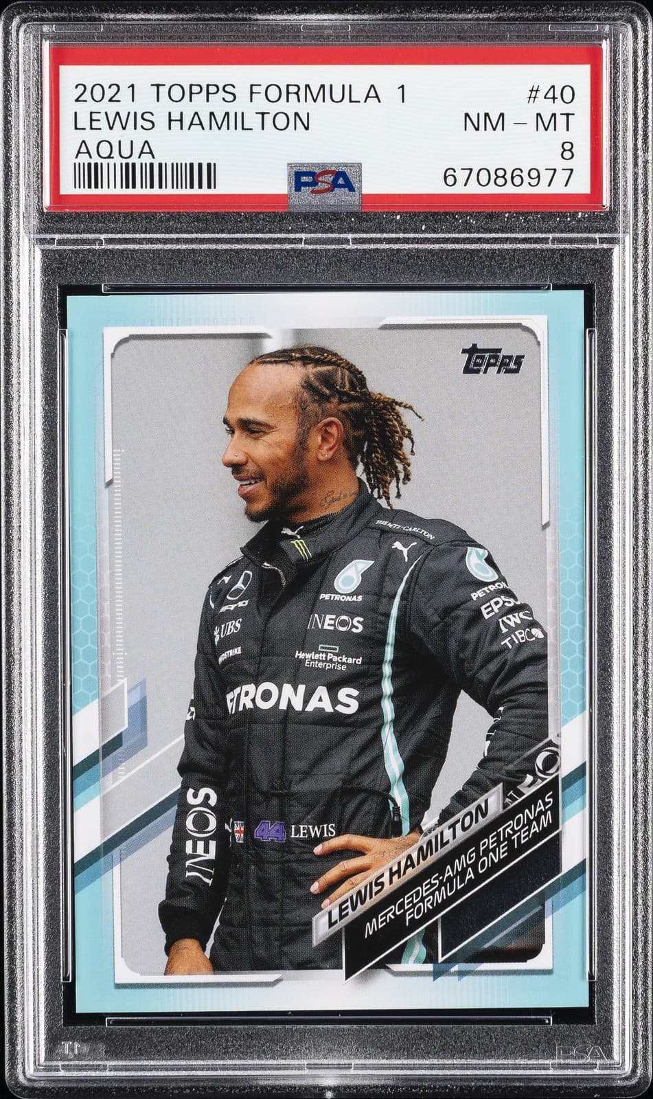FORMULA 1 AQUA LEWIS HAMILTON 2021 Topps 2021 Topps
