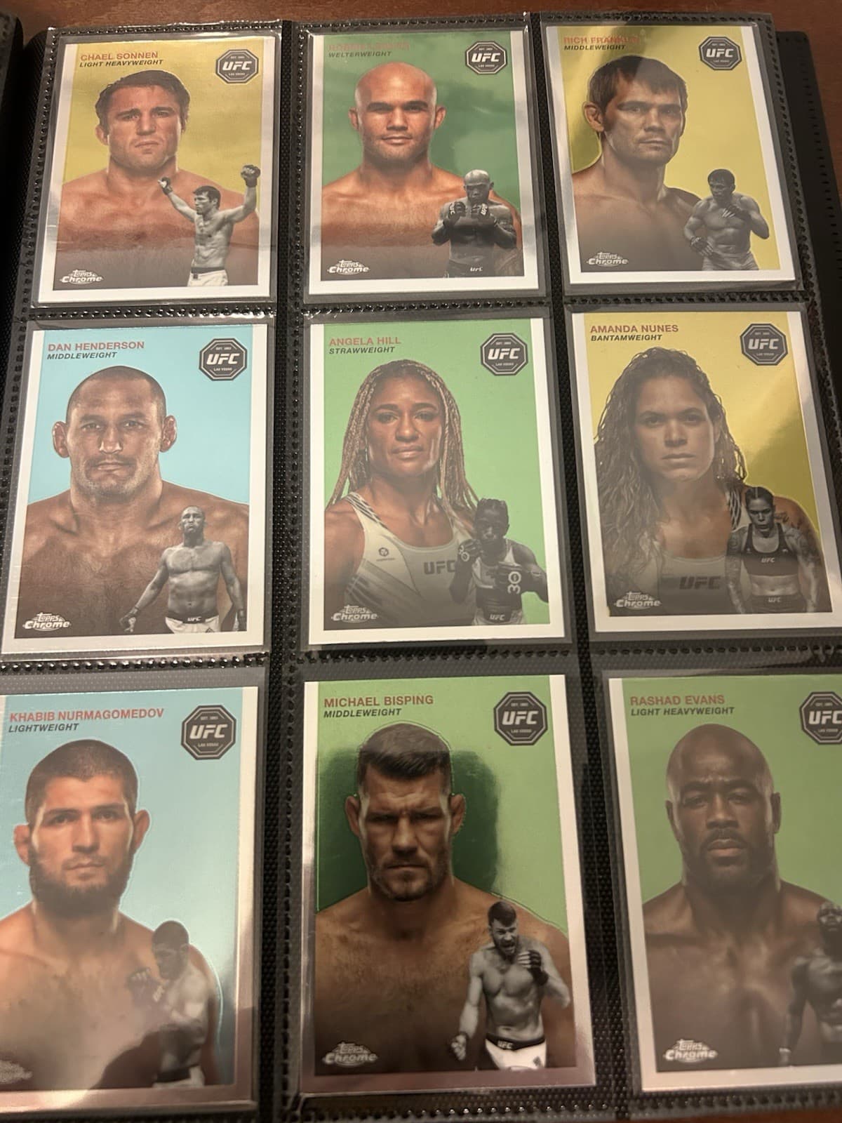 UFC Topps & COMPLETESET 2024 Topps Chrome 2024 Topps Chrome refractor