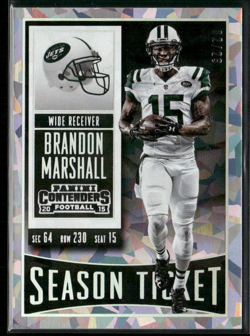 Brandon Marshall Cracked 2015 Panini Contenders 2015 Panini Contenders