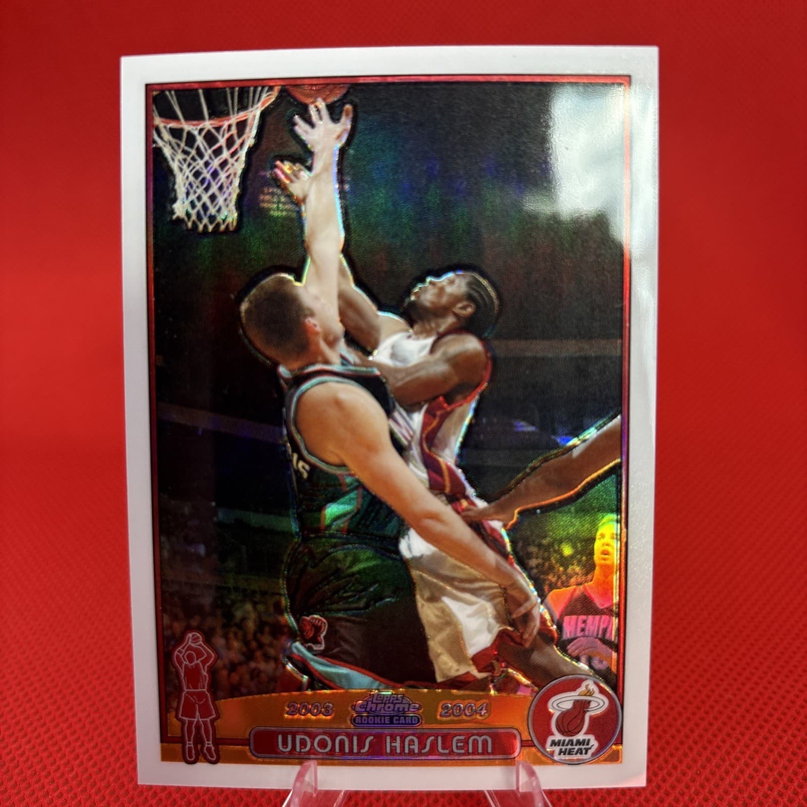 Udonis Haslem Miami 2003 Topps Chrome 2003 Topps Chrome refractor