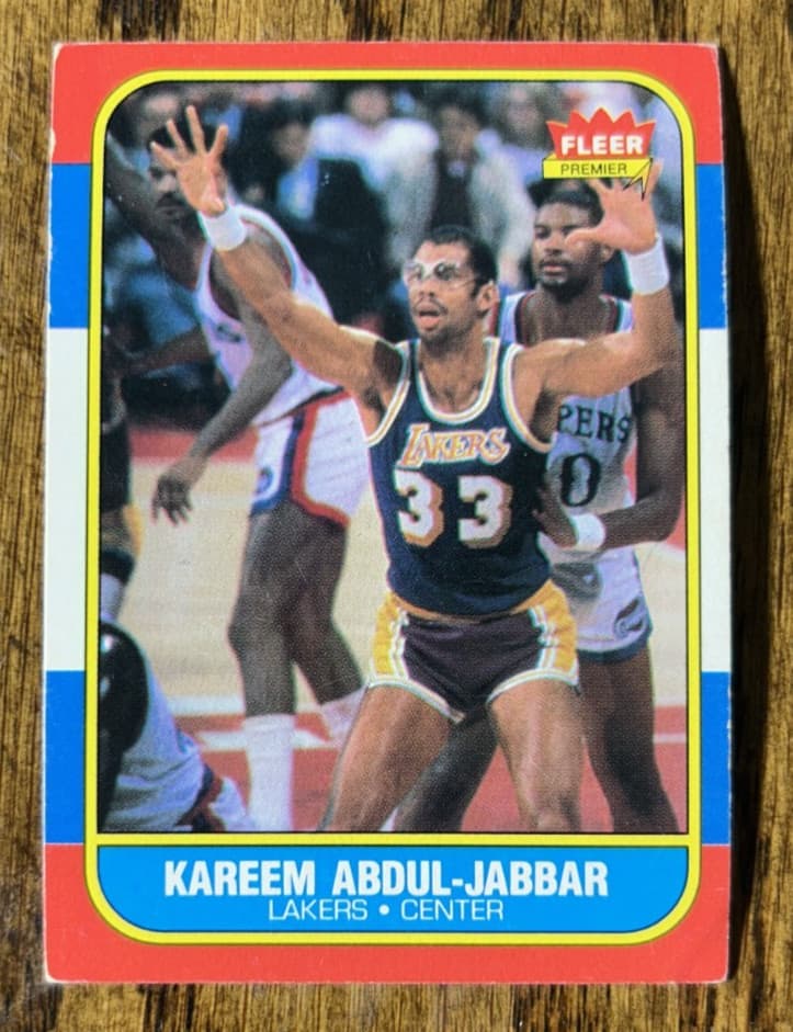 Basketball Kareem Abdul 1986 Fleer 1986 Fleer