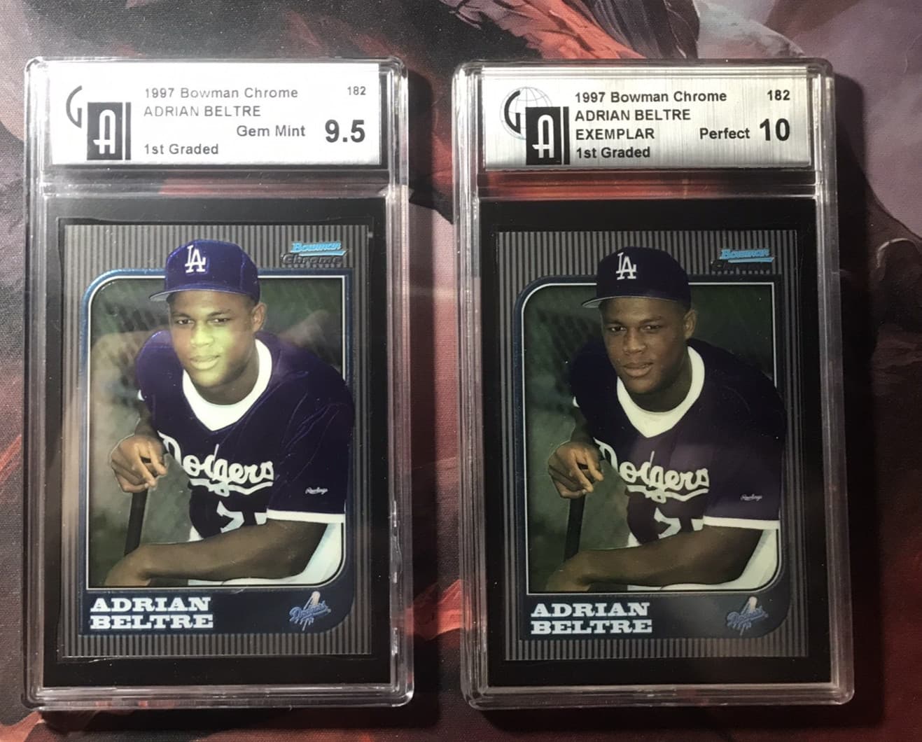 (2) ADRIAN BELTRE GAI 10 PERFE 1997 Bowman Chrome 1997 Bowman Chrome