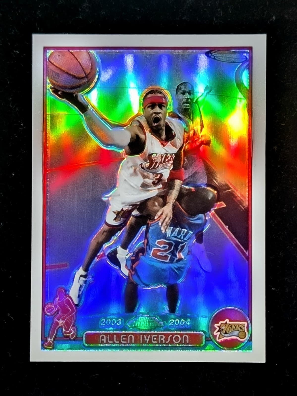 Allen Iverson 2003 Topps Chrome 2003 Topps Chrome refractor
