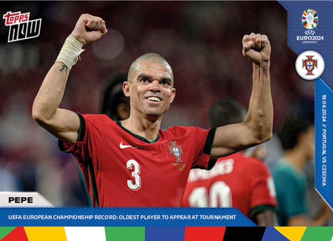 NOW UEFA EURO PORTUGAL PEPE OL 2024 Topps 2024 Topps