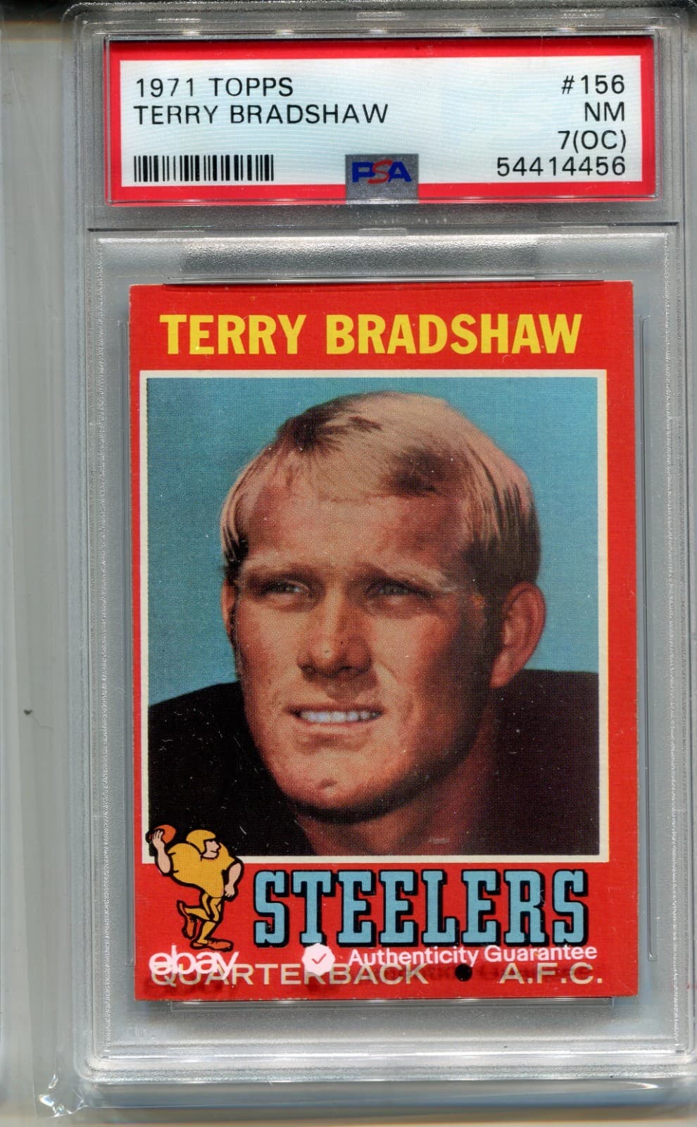 Terry Bradshaw trading card